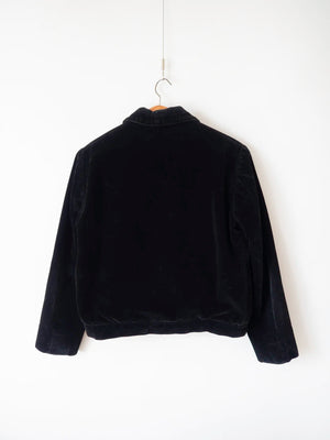 1960s Black Spanish Corduroy Jacket - M