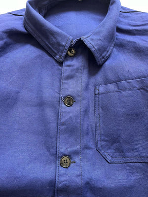 French work jacket vintage from 1980s size Medium. Sanfor. Thick, quality workwear cotton. Typical vintage French clothing, chosen through our careful selection.