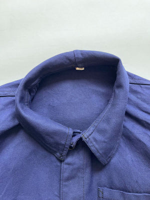 French work jacket vintage from 1980s size Medium. Sanfor. Thick, quality workwear cotton. Typical vintage French clothing, chosen through our careful selection.