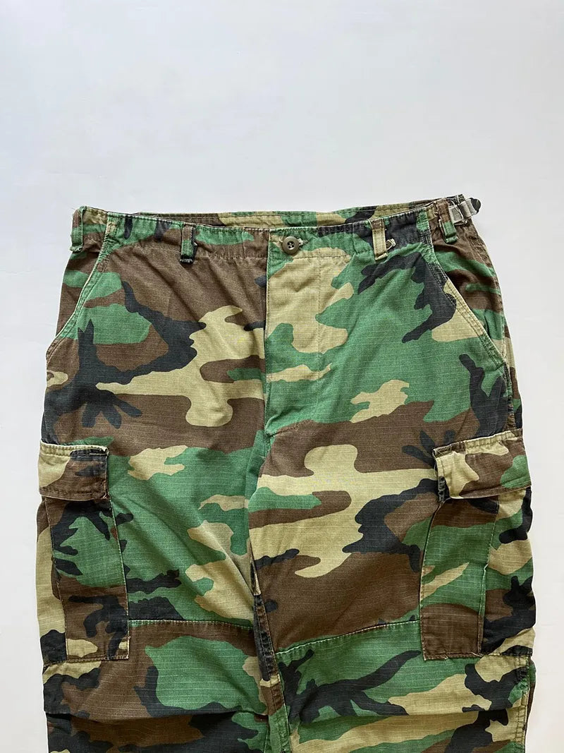 80s Woodland Ripstop US Army Pants - M Regular