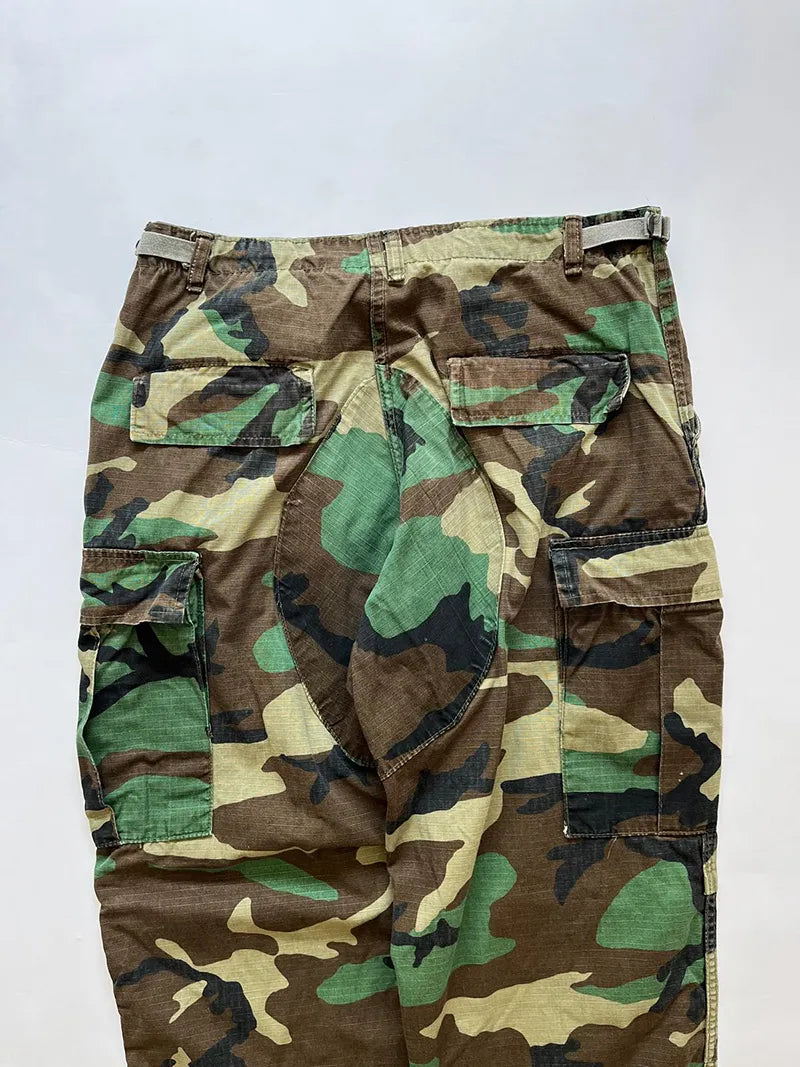 80s Woodland Ripstop US Army Pants - M Regular