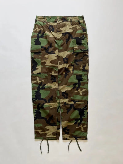 Pantalon de l'armée américaine Woodland Ripstop des années 2000 - Taille M Regular
