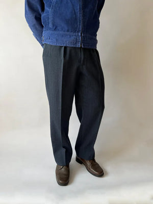 Original British Royal Air Force trousers, authentic ex-RAF ordinance trousers in blue-grey. Made from a blend of 60% wool and 40% polyester for easy care.
