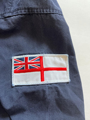 Royal Navy Work Jacket combat warm weather. Jacket used by the English navy with applied "CIS" patch representing the section specialized in telecommunications.