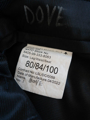 Pantaloni in misto lana dell'esercito britannico neri