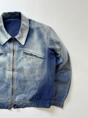 Veste Cycliste Française Années 50 Coton Bleu - M