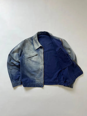 Veste Cycliste Française Années 50 Coton Bleu - M