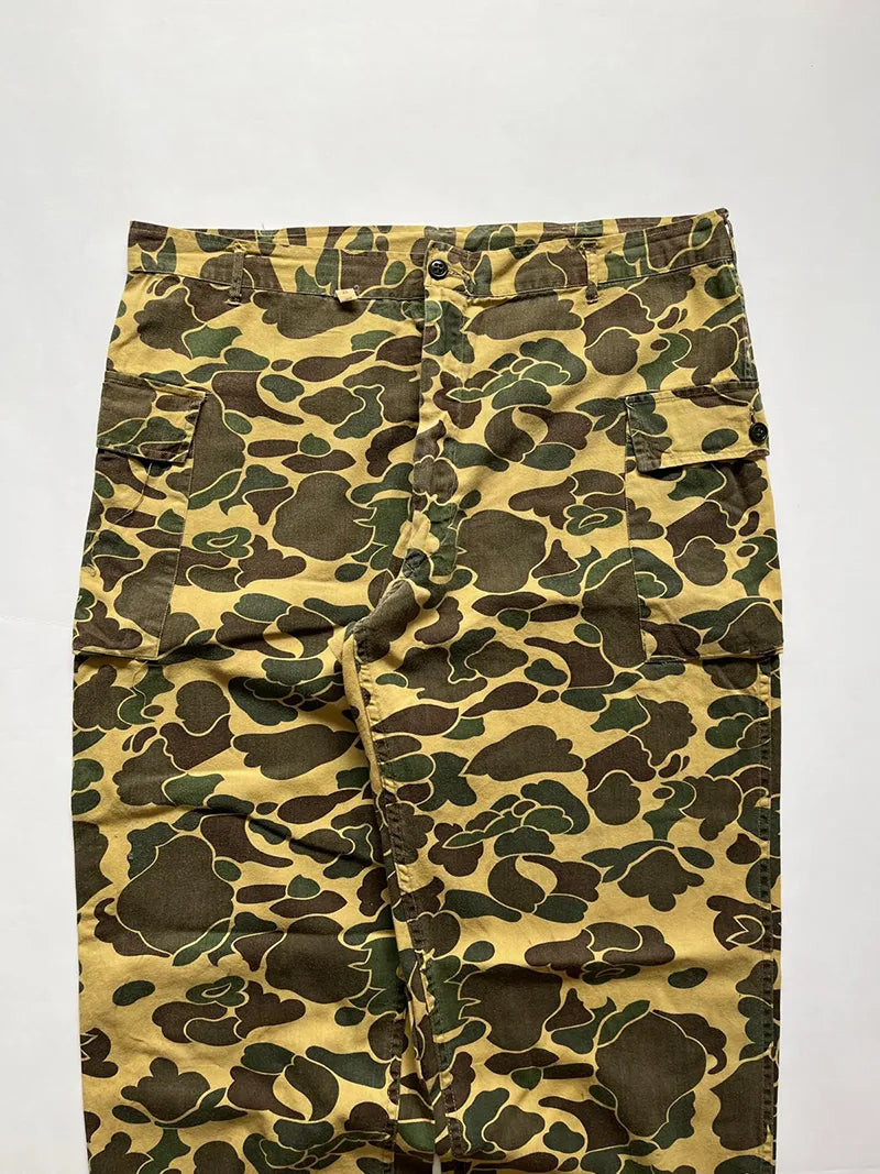 60s 70s Duck Camo Pants - W38 L34