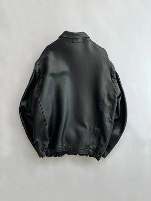 French civilian leather pilot jacket GVF 70s - L