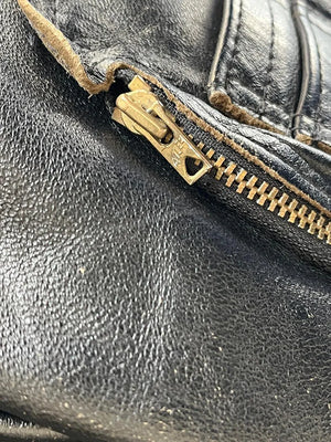 French civilian leather pilot jacket GVF 70s - L
