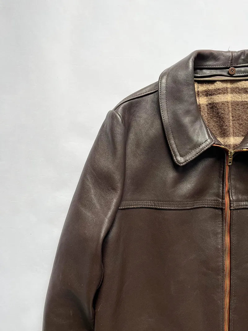 60s GVF French Leather Jacket - XL