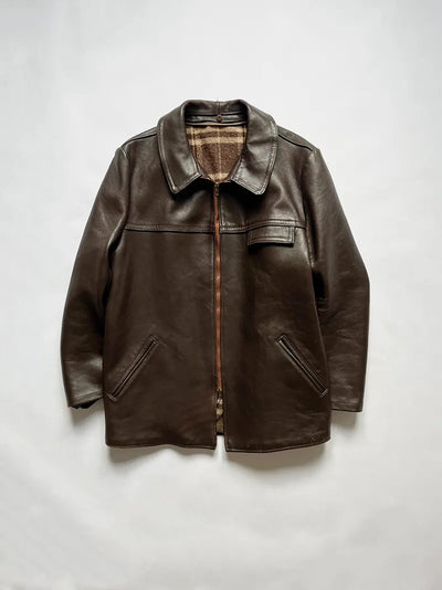 60s GVF French Leather Jacket - XL