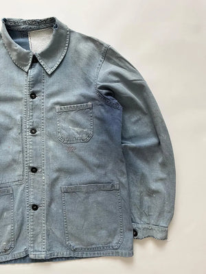 1960s Faded French Work Jacket - M