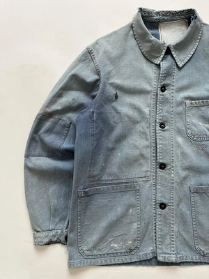1960s Faded French Work Jacket - M
