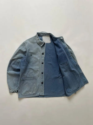 1960s Faded French Work Jacket - M
