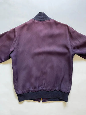 40s 50s Gabardine Jacket Bell Ringer - XS