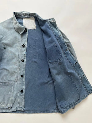 1960s Faded French Work Jacket - M