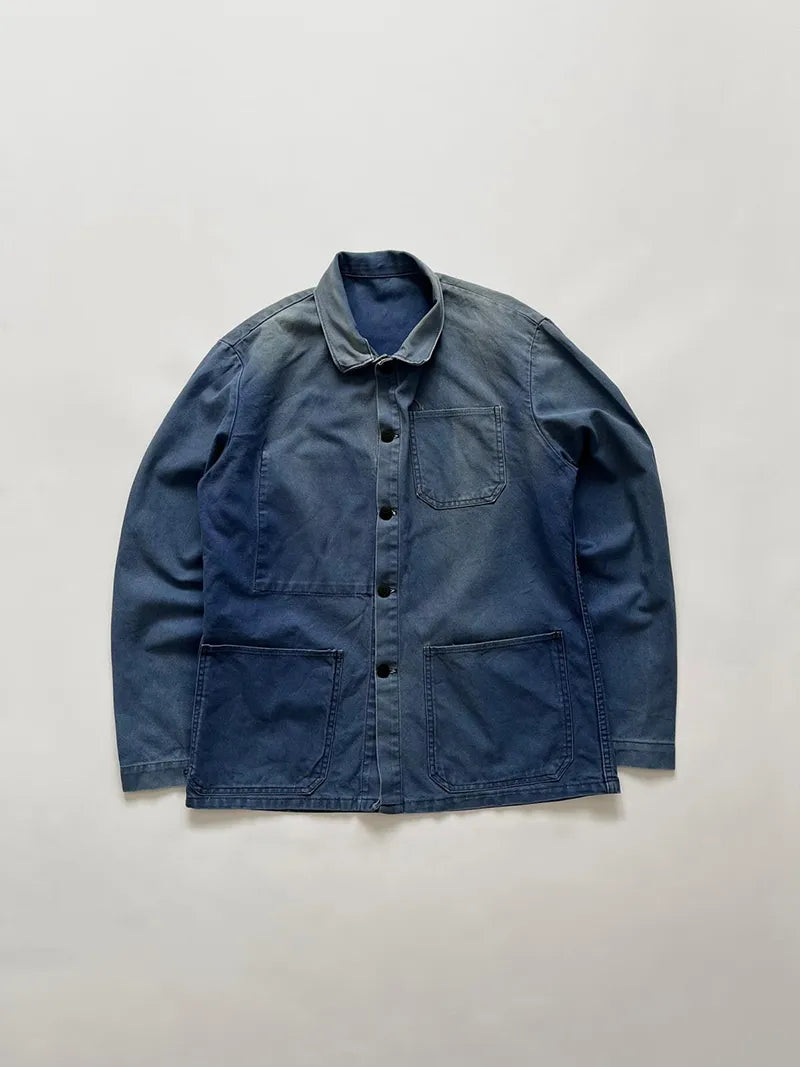 1980s French Work Jacket - L