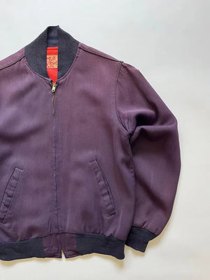40s 50s Gabardine Jacket Bell Ringer - XS