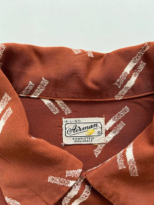 1950s Airman Gabardine Shirt - L