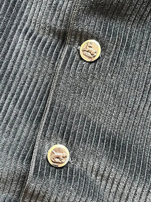 60s French Corduroy Hunting Vest - M