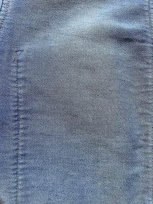 Veste de travail bleue en moleskine années 40 50 Tiss Acier - S