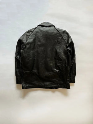 Blouson Tank en peau de chèvre italienne des années 80 - T. M