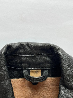 Blouson Tank en peau de chèvre italienne des années 80 - T. M