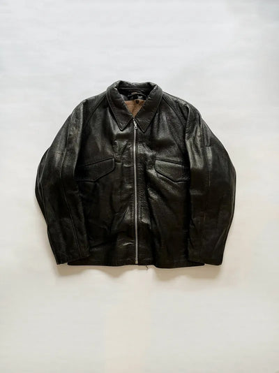 60s Italian Goatskin Tank Jacket - M