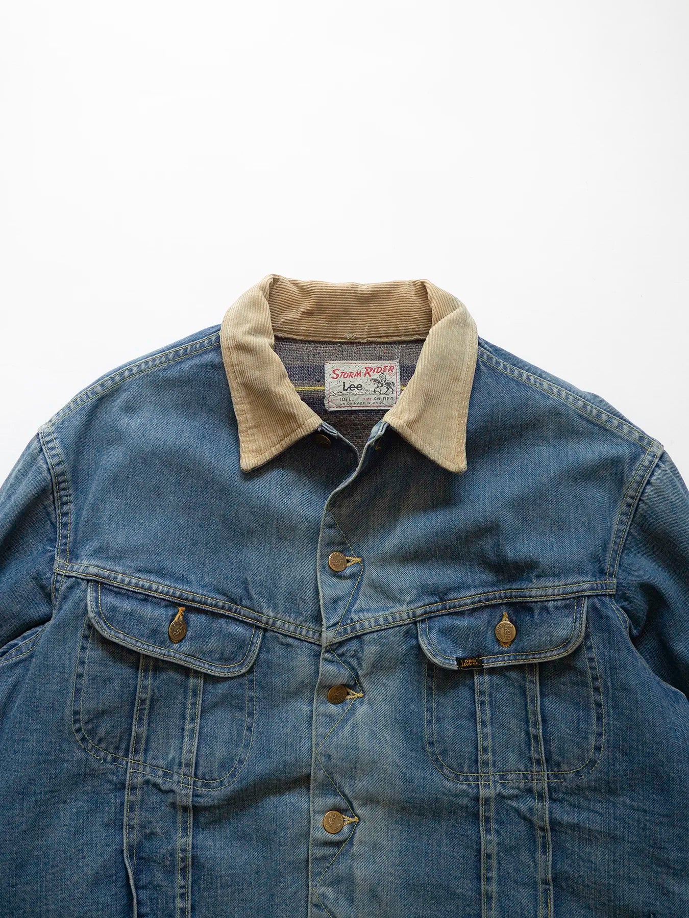 60s 70s Lee Storm Rider Denim Jacket 101LJ - XL