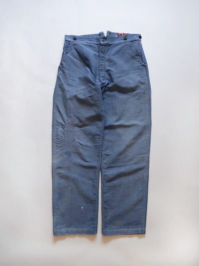 50s 60s Livrador Moleskin Trousers - W32 L30