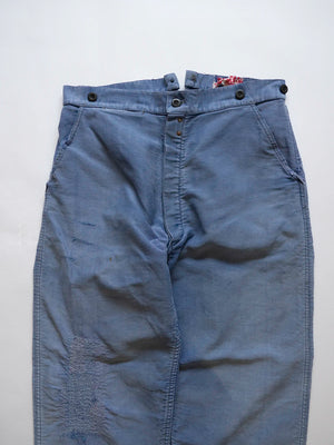 50s 60s Livrador Moleskin Trousers - W32 L30