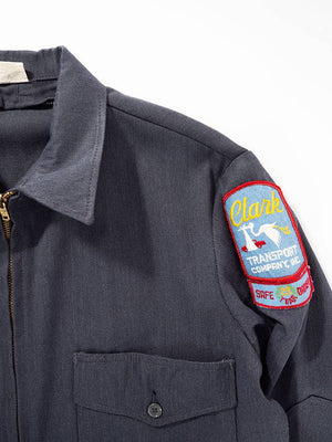 Fronte Work jacket mr2ply vintage colore grigio con 