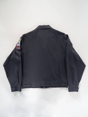 Mr2ply vintage work jacket from the 1960s, used by an American transport company. Made in USA, equipped with talon zip, in gray color and in perfect condition 