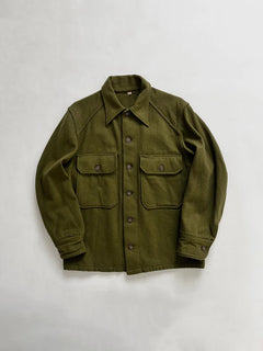 50–70s OG-108 vintage wool uniform shirts. “Olive Green 108” refers to a dark green tone created to suit military field and operational requirements. 