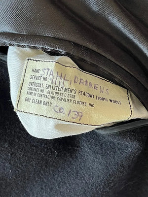 Peacoat US Navy Armée années 80 - L