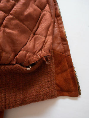Blouson en suède Dupont Quilon années 50 - Taille S