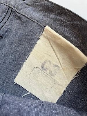50s French Navy Ramie Sailor Pant - W32 L32