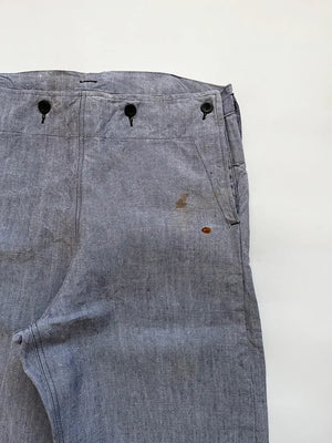 50s French Navy Ramie Sailor Pant - W32 L32