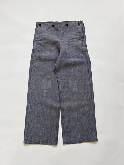 50s French Navy Ramie Sailor Pant - W32 L32