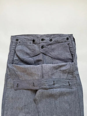 50s French Navy Ramie Sailor Pant - W32 L32