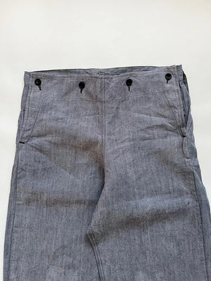50s French Navy Ramie Sailor Pant - W32 L32