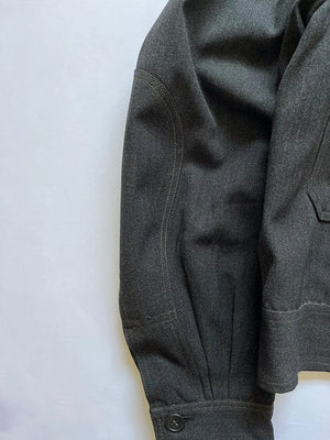 50s Vintage Work Jacket Salt & Pepper Grey - M/L