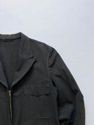 50s Vintage Work Jacket Salt & Pepper Grey - M/L