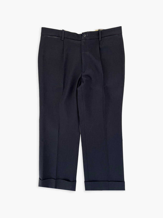 Italian Air Force military tailored trousers 1989 blue navy (34x30)