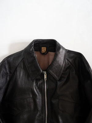 80s Italian Goatskin Tank Jacket - S