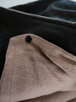80s Italian Goatskin Tank Jacket - S
