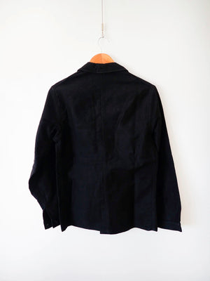 Veste de travail en moleskine noire Tigra années 40 - S