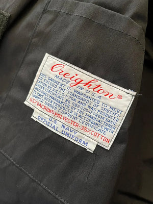 Veste légère marine américaine années 80 noire - M
