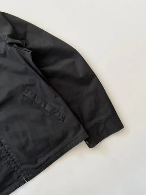 60s 70s US Navy Light Jacket Black - M